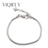 10pcs 20cm Silver plated snake chain for European bracelet fashion jewelry DIY