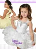 Baby Girls Pageant Dresses 2019 with Bow Razorback and Tiered Skirt Lemon Organza Ritzee Cupcake International Pageant Dress for Infant