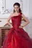 2017 Sexy Une Épaule Fleurs Robe De Bal Quinceanera Robes avec Paillettes Organza Plus La Taille Douce 16 Robe Robe Debutante Robes BQ69