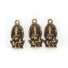 100 stks Alloy Religion Thailand Ganesha Buddha Charms Antiek Zilver Brons Charms Hanger Voor DIY Ketting Sieraden Maken Bevindingen 14x27mm