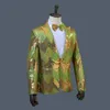 Male new sequins jacket coat annual meeting costumes prom host blazer special stage wear singer nightclub bar performance outerwear clothing