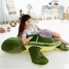 Dorimytrader Großtier Tortoise Plüsch Spielzeug Weichgefüllte Grüne Schildkröte Kissen Anime -Kissen Geschenk für Baby Dy614541328623