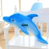 Dorimytrader NEUE Reizende 120 cm Große Simulierte Tier Delphin Plüsch Kissen Puppe 47'' Weiche Gefüllte Blaue Cartoon Delphine Kinder spielen Spielzeug DY60132