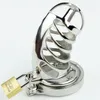 Cinturão espiral de 85 mm de aço inoxidável gaiola macho de pênis de pênis Breking Sex Toys Metal Fetish adult Game9606455