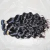 10ピース/ロット卸売キロバージンインド人間の髪の自然な深海波かぎ針編み