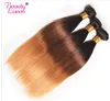 1b 4 27 Ombre Brazilian Virgin Straight Hair 3 Bundles Short Ombre Blonde Bob Human Hair Weave Tone Hair Extensions