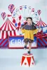 Digital Impresso Fundo Circo para Fotografia Luz Azul Céu Nuvens Ferris Roda Coloridos Balões de Ar Crianças Crianças Foto Cenários
