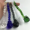 Dabber en verre de crâne incurvé de 5 pouces avec la fonction de chapeau de Carb pour des Bangers de quartz Diverses couleurs facultatives