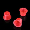 Wholesale- 12X8X9mm Red Tattoo Ink Cups Caps Tattooing Supplies 100Pcs