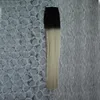 Ombre Brasilianskt hår 100g 40st rak # 1b / 613 Du kan rita färg Ombre Virgin Remy Skin Wefts Tape In Hair Extensions Human Hair