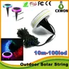 Z 100 sztuk Lampa RGB Koralik Darmowe Engine Solar Fairy Kolorowe Outdoor Christmas Decoration Led Night Light