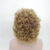 Mode kvinnor mediunlängd peruker lockiga hårvåg peruker mediunlängd hår naturligt 100 värme syntisk fiber wig5766077