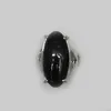 Wholesale 50pcs/Lot Large Sized Natural Black Agate Rings Mix Design Factory Direct Supply Free Shipping