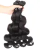 Péruvien Indien Malaisien Cambodgien Brésilien Vague de Corps Cheveux Weave Bundles Pas Cher Brésilien Extensions de Cheveux Humains 3 ou 4 Pcs Natur2867205