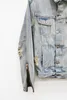 도매 - 2016 새로운 패션 streetwear 진 망 재킷 및 코트 남성용 옷 라텍스 힙합 지퍼 찢어진 고민 된 데님 자켓 M-XL