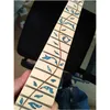 Disado 24 Bünde Maple E -Gitarre Hals Ahorn Fingerboard Inlay Blue Tree of Life Holzfarbe Gitarrenteile Zubehör