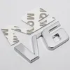 Per Ford Fiesta Kuga Ranger Galaxy Fusion Car Chrome Metal V6 Emblem Badge 3D Decal Trunk Auto Motor Sticker