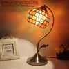 Mediterranean Macek Tiffany retro lamp bar Cafe KTV decorative desk lamp bedside lamp