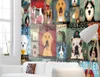 3d Tapeta Niestandardowe zdjęcie Mural Cartoon Śmieszne Ilustracje Pies Salon Malarstwo 3D Murale ścienne Tapety na ściany 3 d