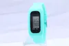 200PCS / Lot Mix 12Colors Fashion Digital LCD-pedometer Kör Steg gångavstånd Calorie Counter Watch Armband LED Pedometer Klockor LT022