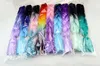 Kanekalon Jumbo Tresse Cheveux Sénégalais outil Twist 24 pouces 100g 55 couleur xpression synthétique Tressage cheveux Outil