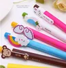 6 Designs Cute Cartoon Kawaii Novelty Ballpoint Pennor Lovely Cat Bird Ball Pen Koreanska Stationery G649