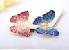 Women Full filled Crystal Rhinestone Hair Claw Butterfly Hair Clamps Hairpins Accessories Luxury hair jewelry for Girls gift free ship