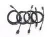 200 pcs 1m / 2m preto / branco Tipo-C 3.1 Tipo C USB Data Sync Cable Carregador para Moblie Telefone