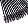 Wholesale- nouveau 200pcs / lot maquillage brosse en fibre synthétique one-éteignable jaceurofil muet muel cascara applicateur applicateur wand pinceau