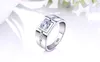YHAMNI Classic Men Ring Set 6MM 1 Carat CZ Diamond Engagement Ring 925 Solid Silver Wedding Ring for Men Jewelry Whole RJ29N2660