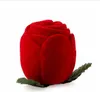 Boîte à bijoux Rose rouge, belle et romantique, étui cadeau pour bague de mariage, boucles d'oreilles, support d'exposition de rangement G199