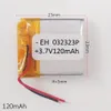 3.7V 120mAhリチウムポリマーのLipo充電式電池MP3 Bluetoothレコーダーヘッドホンヘッドセットペン302323