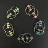 Key Ring Fidget Spinner Gyro Hand Spinner Metal Toy Finger Keyring Chain HandSpinner Toys For Reduce Decompression Anxiety 5 Colors