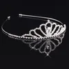 Girls Crowns With Rhinestones Wedding Jewelry Bridal Headpieces Birthday Party Performance Pageant Crystal Tiaras Wedding Accessories #BW-T026