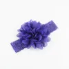 50 pcs baby Headwear Head Flower Accessories 4 inch Chiffon with soft Elastic lace headbands stretchy hair band5179179