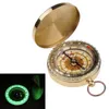 Outdoor Camping Hiking Compasses Portable Brass Pocket Golden Multifunction Fluorescence Compass Navigation New Arrival Camping Tools MK81