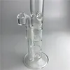 New 10.5 Inch Glass Bong Water Pipes with 4mm Thick Quartz Banger Recycler Heady Glass Beaker Bongs Domeless Quartz Nail for Smoking