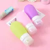 Neue Ankunft 38 ml Tragbare Mini Silikon Flasche Reise Lotion Punkte Shampoo Container Nachfüllbare Flaschen kostenloser versand