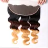 13x4 Peruan 3 Tone ombre Lace Formulamento frontal 1B427 Frontals de renda8242113