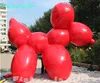 Chien extérieur modèle ballon rouge 3 m gonflable bulle chien Air sauter Simulation chiot Statue pour la décoration de parc