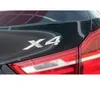 Autocollant noir brillant "X 4" pour lettres de coffre, Badge emblème pour BMW X4