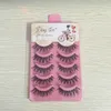 5 parsSet False Eyelashes Black Cross Fake Eyelash Natural Long Make Up Eye Lash Extension7314889