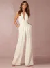Tulum Gelinlik Modelleri Düğün Konuk Elbiseler Için 2018 Halter V Boyun Straplez Gelinlik Modelleri Uzun Akşam Parti Törenlerinde Pant Custom Made