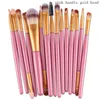 15Pcs Cosmetic Makeup Brushes Set Powder Foundation Eyeshadow Eyeliner Lip Brush Tool Brand Make Up Brushes 100 sets/lot DHL free