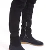 Designer Mens Black Motorcycle Biker Jeans strappati elastici in denim da uomo vintage lavato invecchiato per uomo