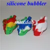 Silicone Cigarette Filter skull Bubbler hookah Water Pipe Mini Travel Silicon Blunt Bong Dab Rig With Various Color