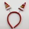 Cartoon Christmas headdress Santa Claus headband antlers elk glitter headband lights adult children Led Rave Toy