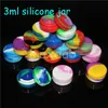 Vakjes groothandel 3 ml luchtdicht geurloze medische siliconen pot kruid stash containers olie silcone container potjes dab 20pcs lot