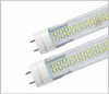 En stock Tubes de LED T8 4FT 1.2M 1200mm Double rangée 2 lignes LED Ampoules de tube LED lumières super lumineuses 28W AC110-265V