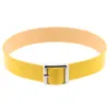 Pin Buckle PU leather choker necklace Collar Sexy women Torques necklaces fashion jewelry will and sandy gift